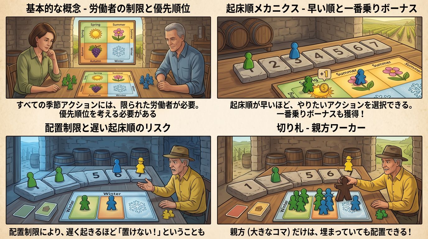 ワイナリーの四季の妙